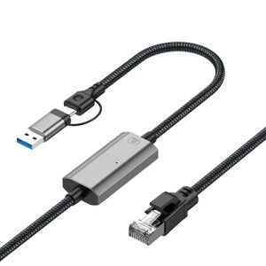 Leehitech 1.2M MKrbg USB-C/USB-A to LLAN P[u 1000MM` RJ45 C[TlbgP[u OTG@\Ή ڐڑxȂ Thunderbolt 3/4AiPhone15/16A MacBook Air/ProAiPadAPS5AChromebookA[^