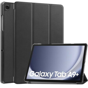 For Galaxy Tab A9 Plus �P�[�X �X�^���h �@�\ �p�x���� �㎿PU���U�[ �L�Y�h�~ �y�� �^�u���b�g �J�o�[ �S�ʕی� �^�u���b�g�p�A�N�Z�T���[ Mosasa Galaxy Tab A9 Plus ��p �X�}�[�g�J�o�[ �i�u���b�N