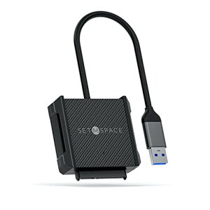 SETMSPACE usb ϊP[u usb-sataϊP[u 2.5C`HDDp ] UASPΉ SATAP[u USB 3.0-A 5Gbps Windows/Mac OS/Linux ɑΉ 2.5C`̃VRیP[Xt