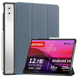 For Lenovo Yoga Tab Plus/Yoga Pad Pro �P�[�X 12.7�C���` �X�^���h �@�\ �p�x���� �㎿PU���U�[ �L�Y�h�~ �y�� �^�u���b�g �J�o�[ �S�ʕی� �^�u���b�g�p�A�N�Z�T���[ Mosasa Lenovo Yoga Tab Plus/Yoga Pad Pro