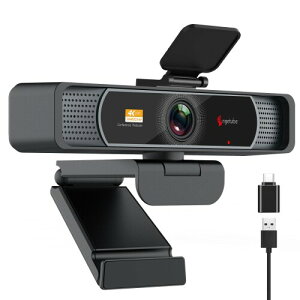 Angetube 4K Web�J���� UHD 800����f 120°�L�p��c�p�J����1080P@60FPS�E�F�u�J���� PC�p