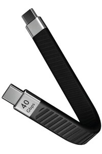 Ezo(R) Flex USB-C to USB-C ZP[u 13.5cm ` f[^]E[dP[u PD[dΉ 0.13m USBC - USBC Type-C to Type-C tbgP[u Thunderbolt 3 / 4 Ή f[^] [d (USB4)
