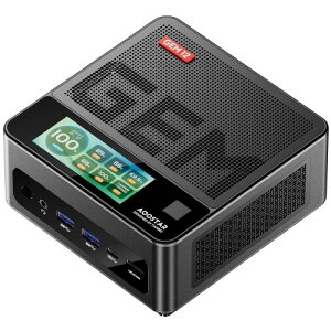 AOOSTAR GEM12 Pro MAX ~jPC Ryzen 7 8845HS 32GB DDR5-5600MHz 1TB PCIe 4.0 SSD, Mini PC OCulink /2USB4 /2SSDC^[tFCX /22.5G LAN /4USB /4ʓo WiFi6 Bluetooth5.2 (GEM12 Pro MAX 8845HS 32G+1T)