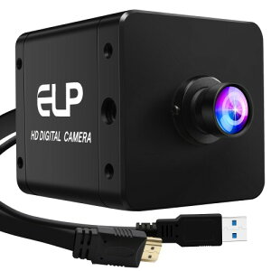 ELP 4K 60fps USB3.0 HDMI Web�J���� H.264 �R���s���[�^�̂��߂̍L�p���� UVC ���C�g�o�[���J���� ��Ɩ��̓����o�̓E�F�u�J���� M12 Windows Linux Mac TV �v���W�F�N�^�[�̂��߂� 100° Web_camera