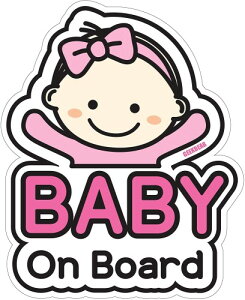 baby on board sign for car (02. Basic Girl) - xr[I{[h-΂zՂ܂-xr[I{[hSW-킢Ėʔxr[CJ[XebJ[op[ɓ\Ă܂