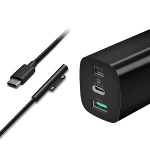 Sisyphy USB Type C GaN 65W [d }CN\tg Surface ΉASurface Pro 10/7/6/5/4/3 Surface Laptop 6/3/2/1 Surface Go 4/3/2/1 Sruface Book ΉA3|[g PD QC PPS fKE }[d