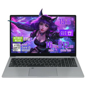 15.6C` m[gp\R Windows11 Pro (Core i3-1005G1/NVIDIA MX350/16GB RAM/512GB NvMe SSD) ݉\ wF&eL[t e[N/ƑΉ Type-C[d&LLAN IPS FHD (I3 10