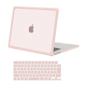 MOSISO �Ή��@�� MacBook Air 15�C���` �P�[�X M5 2026 2025-2023 �����[�X A3448 M4 A3241 M3 A3114 M2 A2941 Touch ID�t���A�A���`�N���b�L���O TPU �o���p�[ ���X�`�b�N �n�[�h�V�F���J�o�[ & �L�[�{�[�h�J�o�[