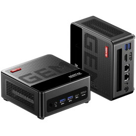 AOOSTAR GEM12 MAX ミニPC Ryzen 7 8845HS 32GB DDR5-5600MHz 1TB PCIe 4.0 SSD, Mini PC OCulink /2つのUSB4 /2つのSSDインターフェイス /2つの2.5G LAN /4つのUSB /4画面同時出力 WiFi6 Bluetooth5.2 (GEM12 MAX 8845HS 32G+1T)
