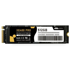 LinkMore XE400 Pro 512GB M.2 2280 NVMe SSD PCIe Gen4 x4�iPCIe 4.0�j����SSD �ő�Ǎ� 4850MB/s�E���� 3300MB/s M.2 2280 NVMe�X���b�g���ڋ@��Ή�