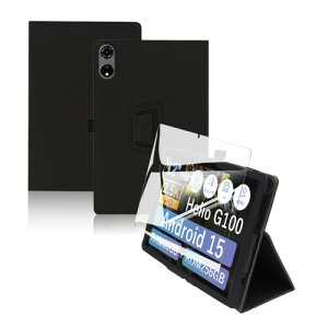 For BlackView MEGA3 �P�[�X �t�B���� �Z�b�g BlackView MEGA3 12.1�C���` �ی�P�[�X �K���X�t�B���� �y�� �J�o�[ �p�x���� �㎿PU�� �S���ʃJ�o�[ �Ռ��ϐ� +�ی�t�B����1��