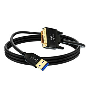 USB Type- A to DVI�P�[�u�� 3M 1080P �u���b�N Windows11/10/8/7s/ MacOS/Android�ȂǂɑΉ�