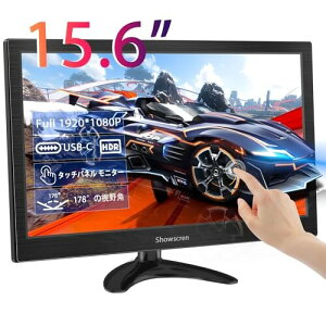 Showscren oCj^[ 15.6C` ^b`pl j^[1920x1080P HDMI/USB-C HDR ^j^[ Xs[J[APC/bvgbv/gѓdb/PS4/5/SwitchǑΉ