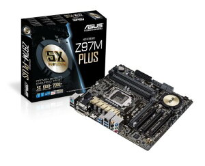 ASUSTek�А� Z97�`�b�v�Z�b�g���� MicroATX�}�U�[�{�[�h Z97M-PLUS