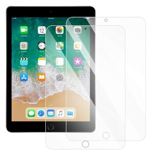 UOWORLD|iPad 9.7�C���` iPad5 / iPad6 / iPad Air2 / Air/Pro 9.7 �Ή� �d�x9H �����K���X�t�B���� �t���ی� �w��h�~ �����߃N���A �A�C�p�b�h �^�u���b�g�p�K���X�t�B����