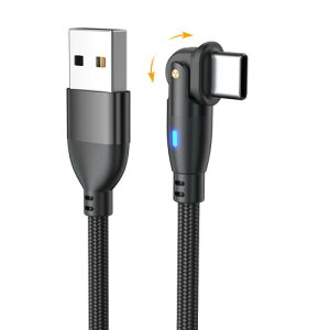 YFFSFDC USB Type CP[u 0.5m L^ 180x] }[d f[^] }CN USB P[u TPE USB CP[u MacBook iPad Air/Pro Xperia Galaxy̑Androide ȂUSB-C@Ή ubN