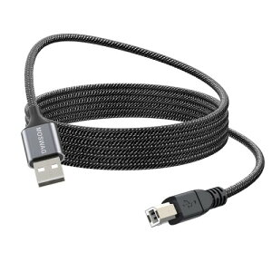 MOSWAG MIDI USB B �ϊ��P�[�u��1���[�g��(1M)�Cmidi �P�[�u���Cusb b �v�����^�[�P�[�u�� �X�L���i�[ �P�[�u���d�q�L�[�{�[�h �f�B�I�C���^�[�t�F�C�X USB-DAC�ȂǂɑΉ�