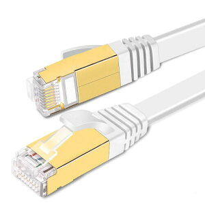 LANP[u JeS[7 CAT7 RJ45 C[TlbgP[u lbgR[h tbgP[u 炩zCg STP ܐ܂h~ V[h f [^[ PS3 PS4 XboxɑΉ (20M)
