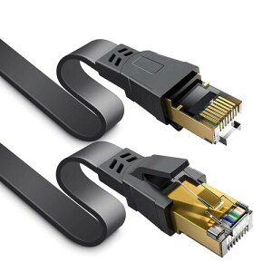 FineGood CAT8 LANP[u JeS[8 EgtbgP[u 40Gbps/2000MHz C[TlbgP[u T[o[ Ɨl Ɩp Op CAT8 (1m -ubN)