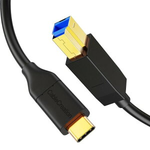USB C to USB,CableCreation USB 3.1 GEN2 Type C (USB-C) to USB 3.0 B IX P[u C BϊP[u USB C USB B ϊP[u USB 3.1 Gen 1 Type C USB 3.0 Type B ϊP[u v^Ή ubN/1M