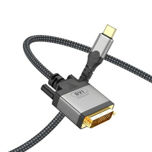 USB-C to DVI P[u 4K@30Hz Ή Thunderbolt 3 ݊ bLڑ MacBook Pro/Samsung Galaxy/Surface Book/Dell/Pixelbook Ή (1M)