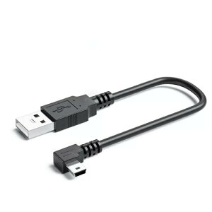 KKM-���u�V���[USB 2.0 �~�j�P�[�u�� USB(A)�I�X-USB(miniB)�I�X L�^ �㉺���E90°�����ϊ��P�[�u�� �����b�L�t�� ����480Mbps�̃f�[�^�]���������[�h (1.0m��L)
