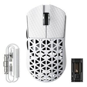 ATTACK SHARK R5Ultra ���e �J�[�{���t�@�C�o�[�������Q�[�~���O�}�E�X ���y��39g±3 PAW3950MAX ���C�����X 2.4g/bluetooth/USB-C Nordic52840�}�E�X �R�C���P�[�u��/�O���b�v�e�[�v�t���u�Z�K�F�؎擾�ς�