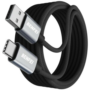 BENFEI USB Type C P[u ݖh~ VRiCґg}[d USB-C & USB-A P[u iPhone 15/15Pro/15Plus/15ProMax MacBook Pro/iPad Pro/Air 4,Samsung Galaxy S23+/S23, 2M O[