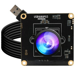 ELP 0.0001Lux��ƓxUSB�J�����L�p1080P H.264�R���s���[�^�[�p���[���C�g�E�F�u�J�����~�jUVC USB2.0���C�g�o�[���J����HDR 100dB Web�J��������1080P@30fps���b�v�g�b�vPi�pWeb���߂�