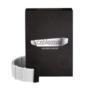 CableMod C-Series Pro ModMesh Sleeved 12V-2x6 12VHPWR Dual StealthSense Cable Kit for Corsair Type 5 RMX Shift (White)