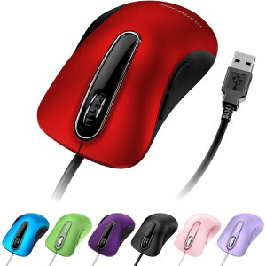 QAF �L���}�E�X USB 1400DPI ���w�� 5 �{�^�� �l�ԍH�w�݌v 1.5m �P�[�u�� �m�[�g PC MacBook�Ή� Windows Mac Linux �ȂǕ���OS�Ή� (�N�����]�����b�h)