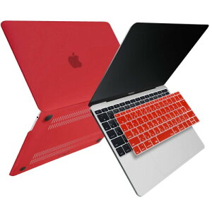 MS factory MacBook 12インチ 用 ケース カバー + 日本語 キーボードカバー マックブック 12 ハードケース 2017 2016 2015 A1534 全12色 マット加工 レッド 赤 RMC series RMC-SET12-MRD