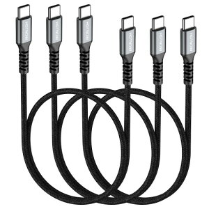 HOTNOW USB C����C�P�[�u��1m 3�{�A100cm USB C�[�d��P�[�u�� PD 65W USB 2.0�����[�d�R�[�h�݊���iPhone 15 16 ����� USB Type C �f�o�C�X