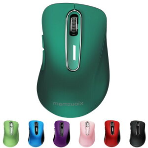 QAF 2.4GHz ���C�����X�}�E�X ���� �l�ԍH�w�f�U�C�� �����Ԏg�p�Ŕ��ɂ��� 1400DPI �����x���w�g���b�L���O �������p USB ���V�[�o�[�t�� 5 �{�^�� PC/�m�[�g/MacBook/Chrome OS �Ή� ���b�h�A�_