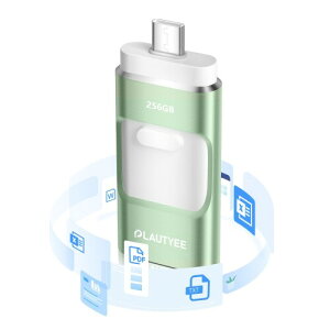 upAvKvȂv4in1 USB 256GB  Phone usb[ XCh iOS/Type-C/USB/Micro USB tbV e ʐ^ۑ usb X}z f[^ obNAbv Phone/Pad/PC/MacbookΉ O