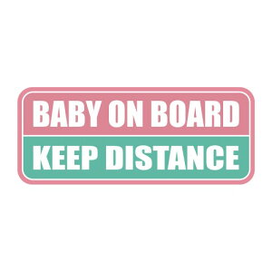 Baby on Board Magnet (Square Type) (Light Pink/Turquoise) xr[I{[hXebJ[-xr[I{[hXebJ[-XebJ[fJ[͂܂񂪎-xr[I{[hW-˃op[