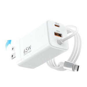 TOPADRE 65W [d Type-C }[d 1.5mP[ǔ^ iC҂ fh~ PD[ d m[gPCp ACA_v^[ SŒቷPD3.0/QC4.0/PPS/SCPKi/PSEF؍ MacBook/^ubgPCp/m[gpc/iPad/i