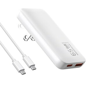 USB-C PD[d 65W/45W }[d ^ ܏ ACA_v^[ GaN3 Type-CP[ut USB-C 1|[g USB-A 1|[g Dynabook, LifeBook, Chromebook, MacBook, DELL, HP, Lenovo, iPad, iPhone, Android Ή p\R