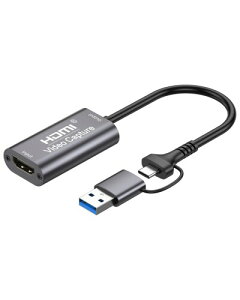 BotthHealth Lv`[{[h 2in1 USB Type-C & HDMI ϊA_v^ 4K 1080Po Q[/rfI^/CuzMp Macbook/Windows/Android/Linux/iPadOS17ɓKp OBS Potplayer YouTube Niconico (Z817-MORIDA)