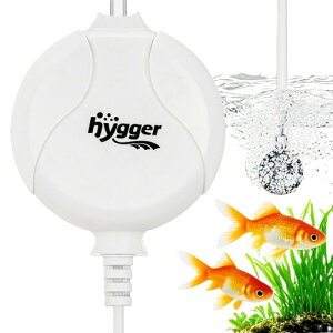 hygger エアーポンプ 水槽用 小型 420 ml/m 1.5W 静音 酸素ポンプ 空気ポンプ エアレーション 酸素提供 低騒音 省エネ 熱帯魚 アクアリウム 観賞魚 飼育 水族館アクセサリー