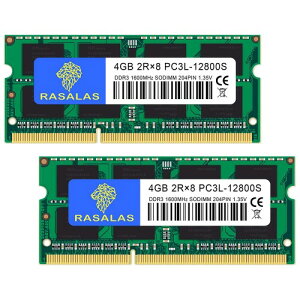 PC3L-12800 4GB×2�� SODIMM DDR3L 1600MHz 1.35V (��d��) �m�[�gPC�p ������CL11 204Pin Non-ECC