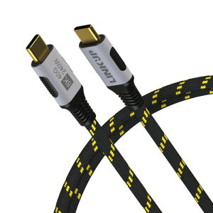 LINKUP - USB 4.0 240W 40Gbps Type-C Thunderbolt 4 P[u (1.5m) 8K/60HzrfIAf[^]A}[dAϋv̂X[utWPbg - iPhone 15/16 Pro/MaxAMacBook Pro/AirAiPad ProAGalaxy S23ɑ