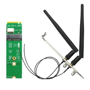 GLOTRENDS WA04 M.2 M Key - E Key WiFiA_v^AM.2 WiFi 4/5/6/6e/7/Coral TPUW[pA3.5 dBi SMAAeit