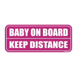 Baby on Board Magnet (Square Type) (Pink/Pink) xr[I{[hXebJ[-xr[I{[hXebJ[-XebJ[fJ[͂܂񂪎-xr[I{[hW-˃op[SxW