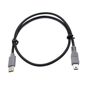 ViViSunType-C to mini変換ケーブル 急速充電+高速データ転送 金メッキコネクタ付き OTG功能付き (0.5m)