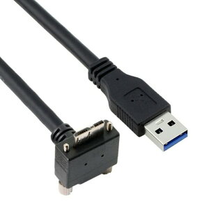 CY�P�[�u�� Micro USB3.0 �f���A���l�W USB3.0�f�[�^�Ƀ��b�N�\ 5Gbps �d���P�[�u�� 90�x�������^�C�v VR�Y�Ɨp�J�����R���s���[�^�p (5.0m)