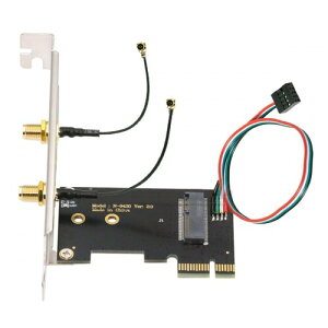 CY �J�[�h ���C�����X NGFF A/E �L�[ WiFi �J�[�h - PCI-E Express 1x �A�_�v�^�[ (WLAN Wifi6 Wifi7 Bluetooth �p) (PCIE - A+E)