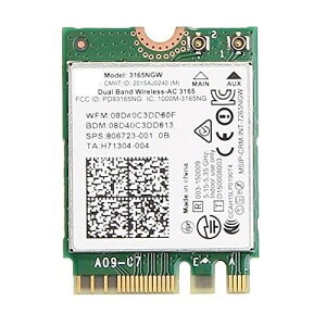 Laptopdiyparts �C���e�� Dual Band Wireless-AC 3165 �f���A���o���h 2.4/5GHz 1x1 802.11ac/a/b/g/n �ő�433Mbps + Bluetooth 4.2 M.2 ����LAN�J�[�h 3165NGW