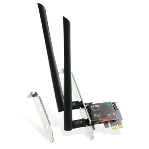 Binardat WiFi 6E�J�[�h AX5400 PCIe WiFi�l�b�g���[�N�A�_�v�^�AIntel AX210�`�b�v Bluetooth 5.3�A�g���C�o���h2.4GHz/5GHz/6GHz OFDMA & MU-MIMO�AWindows 10/11�p