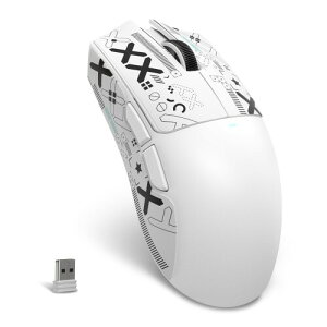 ATTACK SHARK X11SE �Q�[�~���O�}�E�X �X�[�p�[���C�g 3���[�h�ڑ� ���C�����X ����2.4g/Bluetooth/USB-C ���y�� 59gPAW3311�Z���T�[ 22000DPI 6���x��DPI�ؑ� 1000Hz �|�[�����O���[�g�A300mAh�A�f���A���h��